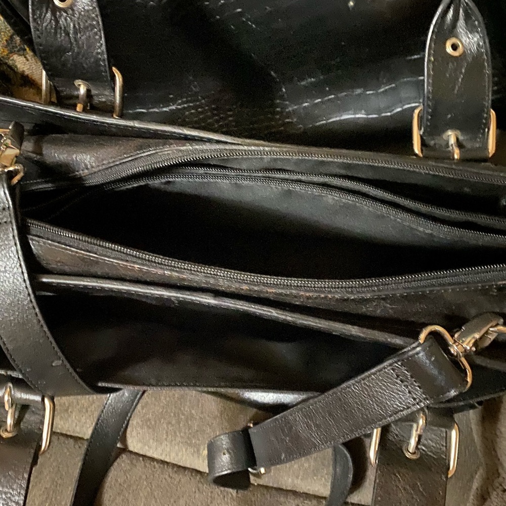 Wilson leather computer iPad file bag or purse